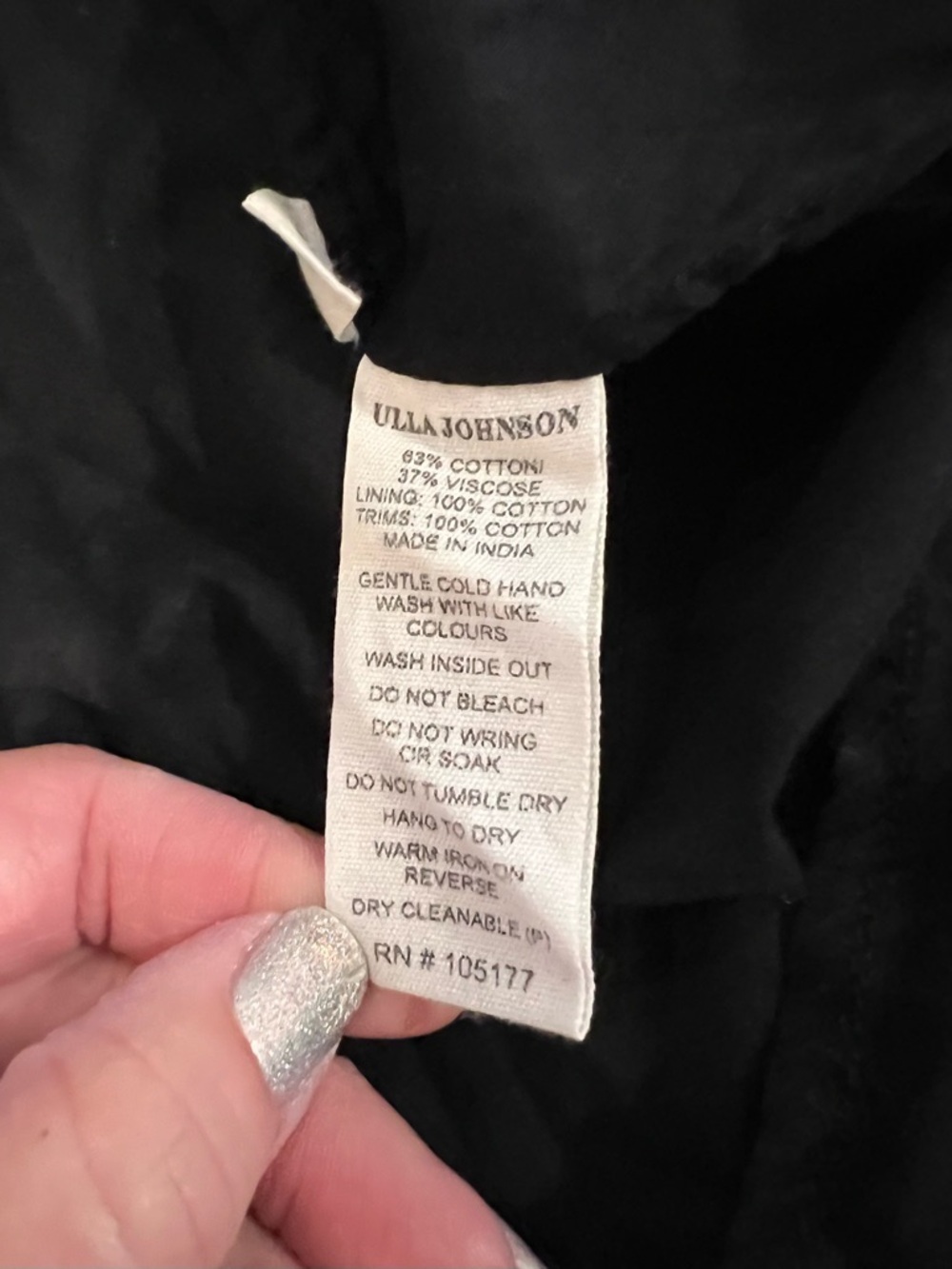 Ulla Johnson Black & White Tiered Lace A-line Midi Dress - Picture 11 of 11